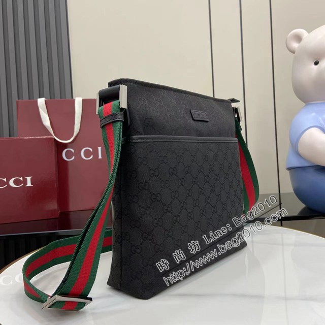 Gucci專櫃古馳最經典款男士單肩斜挎包 jh2949型號:  189751（小號）